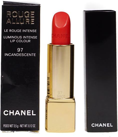 chanel incandescente 97|Chanel Rouge Allure Luminous Intense Lip Colour in Incandescente.